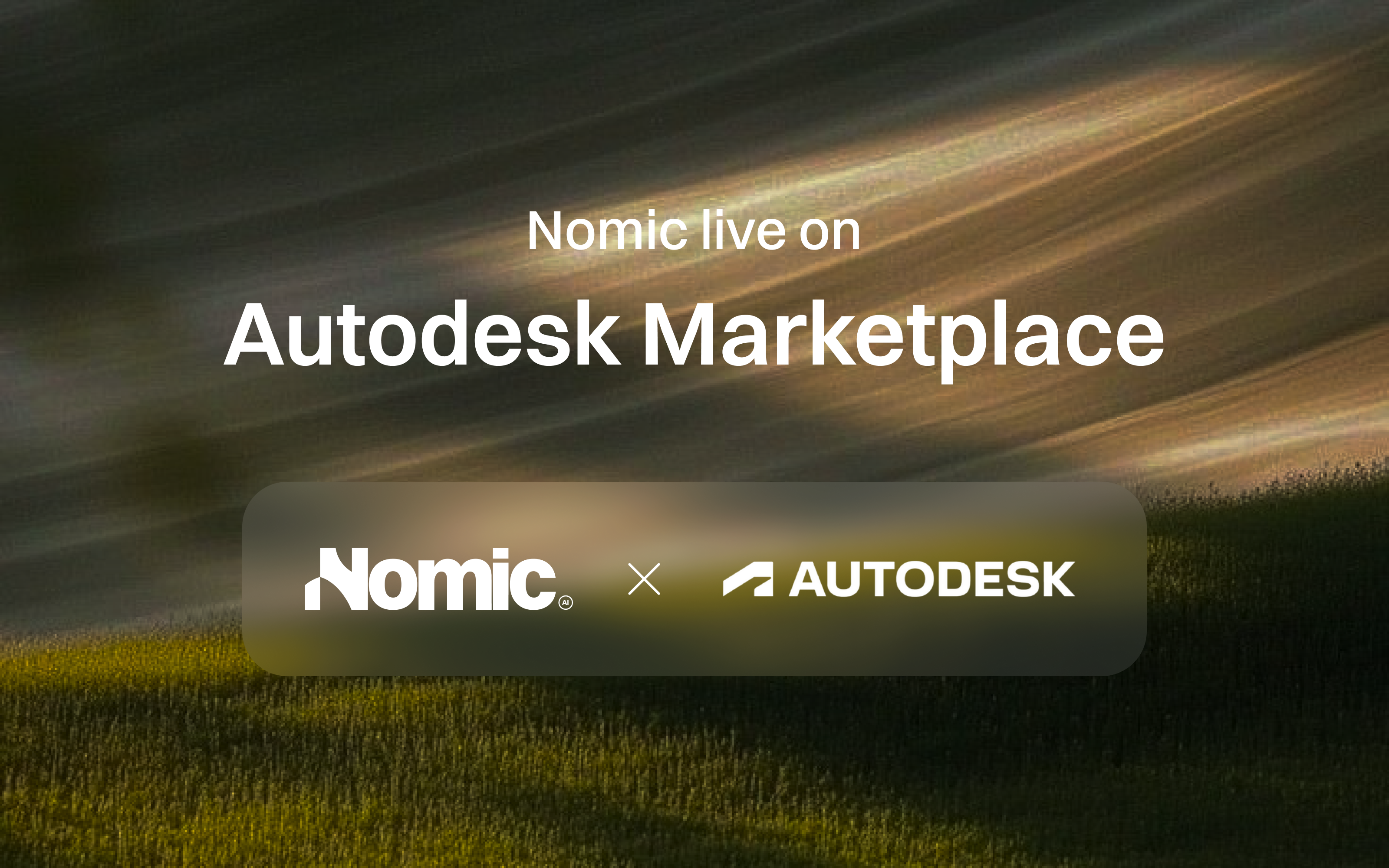 Nomic live on Autodesk Marketplace