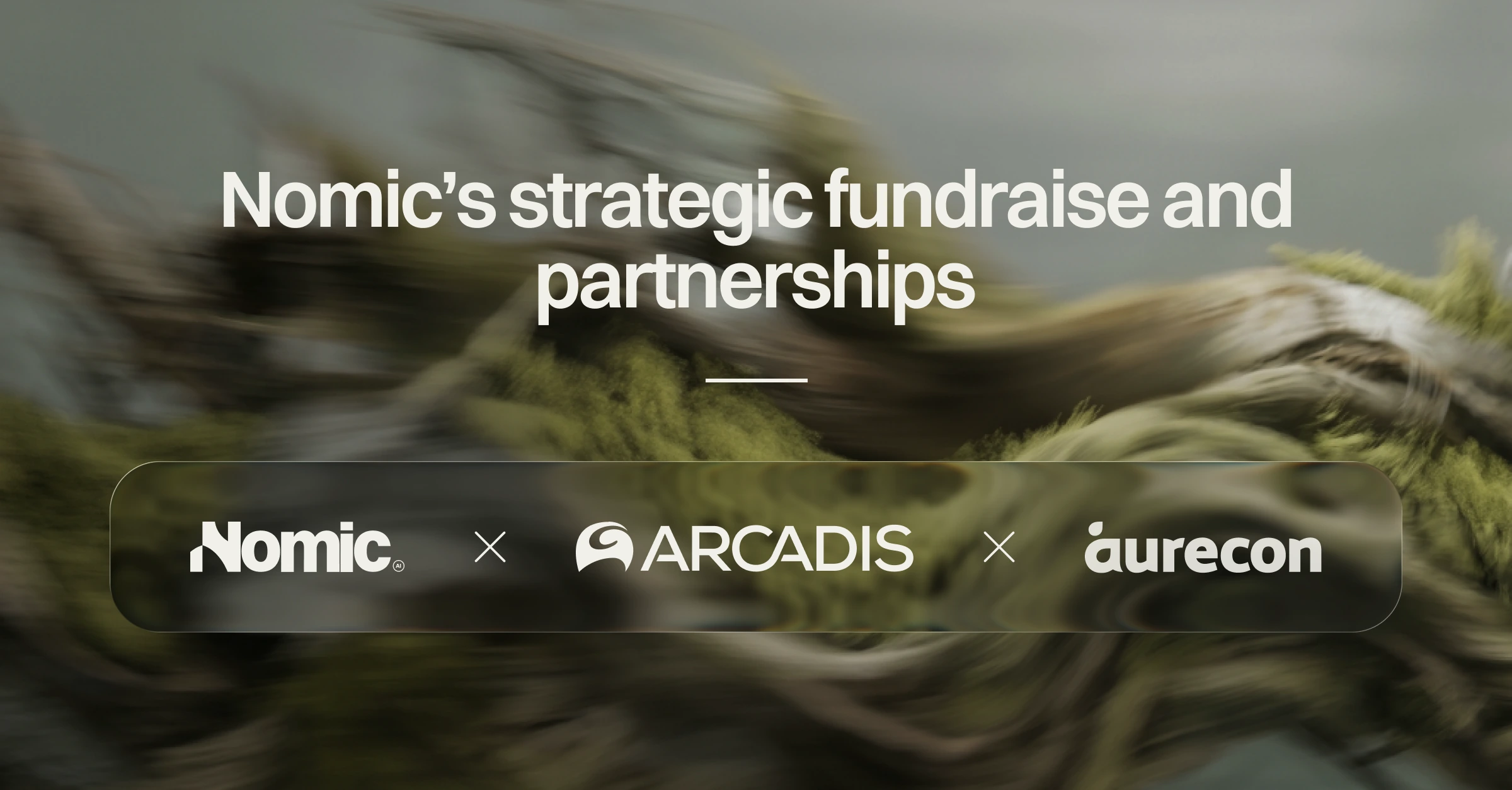 Announcing Nomic's strategic funding round and partnerships with Aurecon and Arcadis